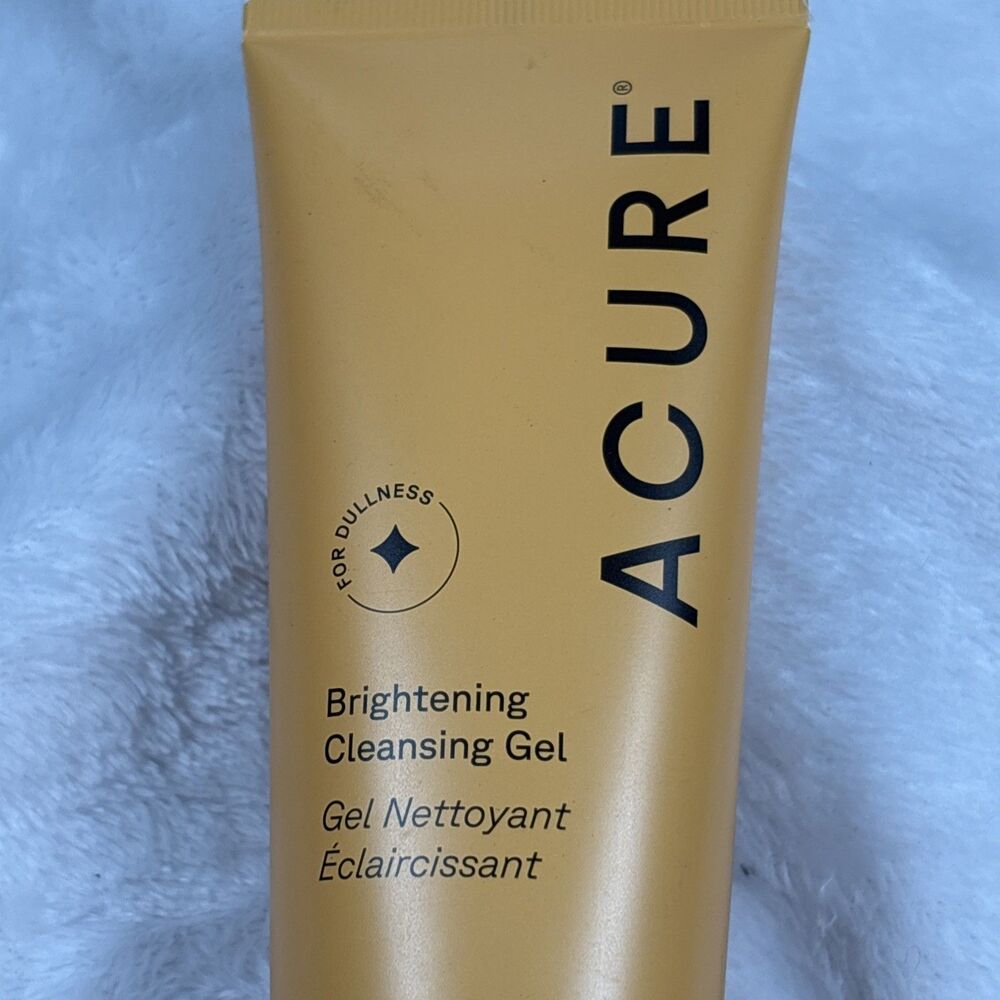 Acure Brightening Cleansing Gel 4 fl oz (118 ml) 100% Vegan